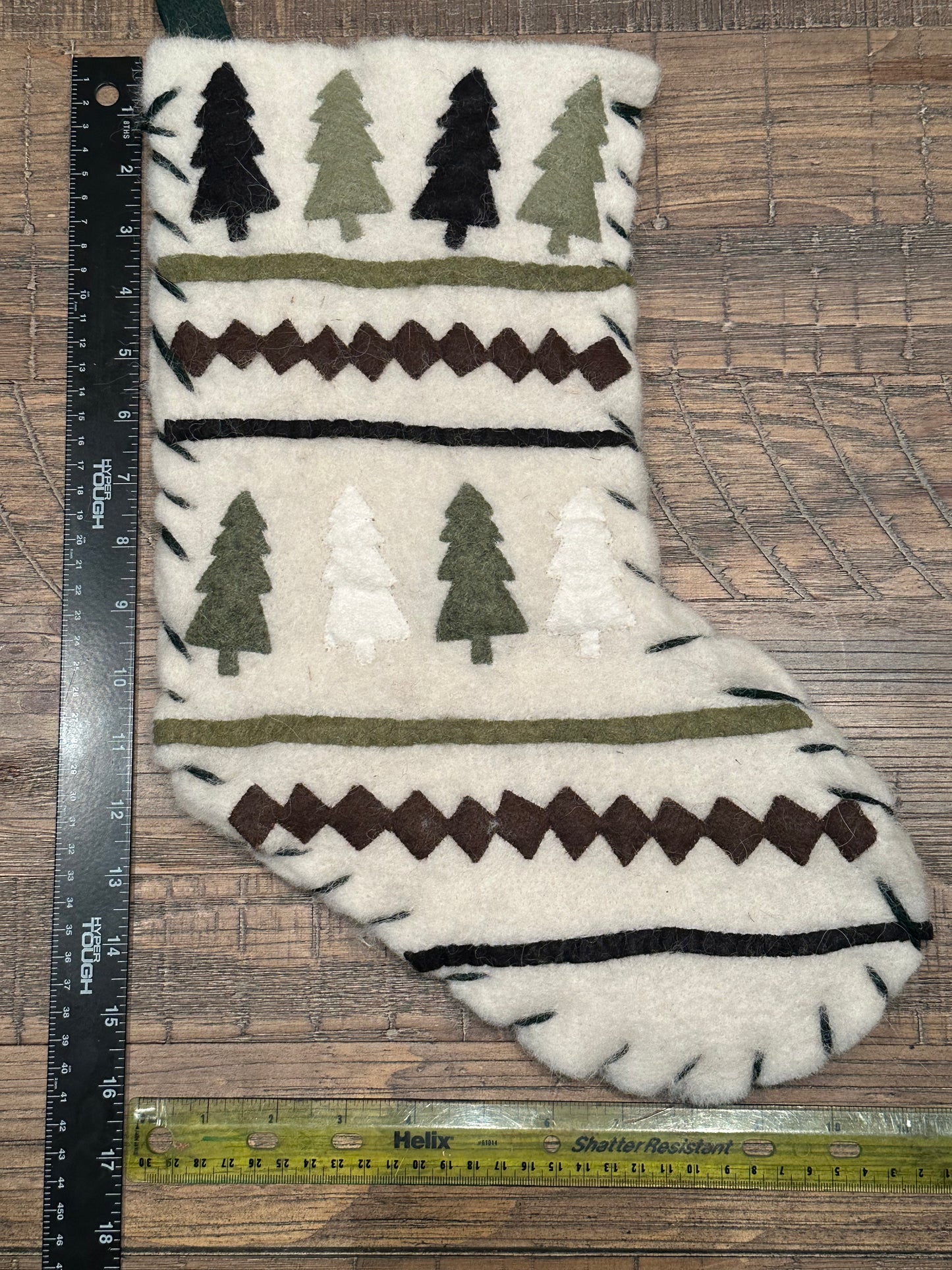 Christmas Stocking-Christmas Sweater in Greens