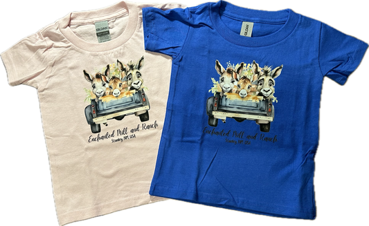 Toddler T-Shirt Trio of Donkeys Short Sleeve