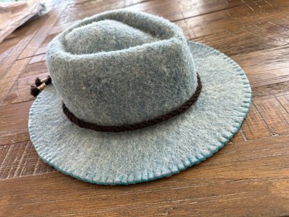 Felt Fedora in Light Blue