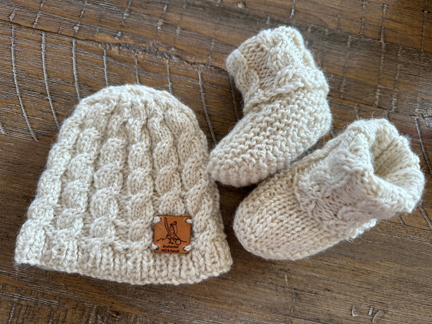 Baby Bootie and Hat Set