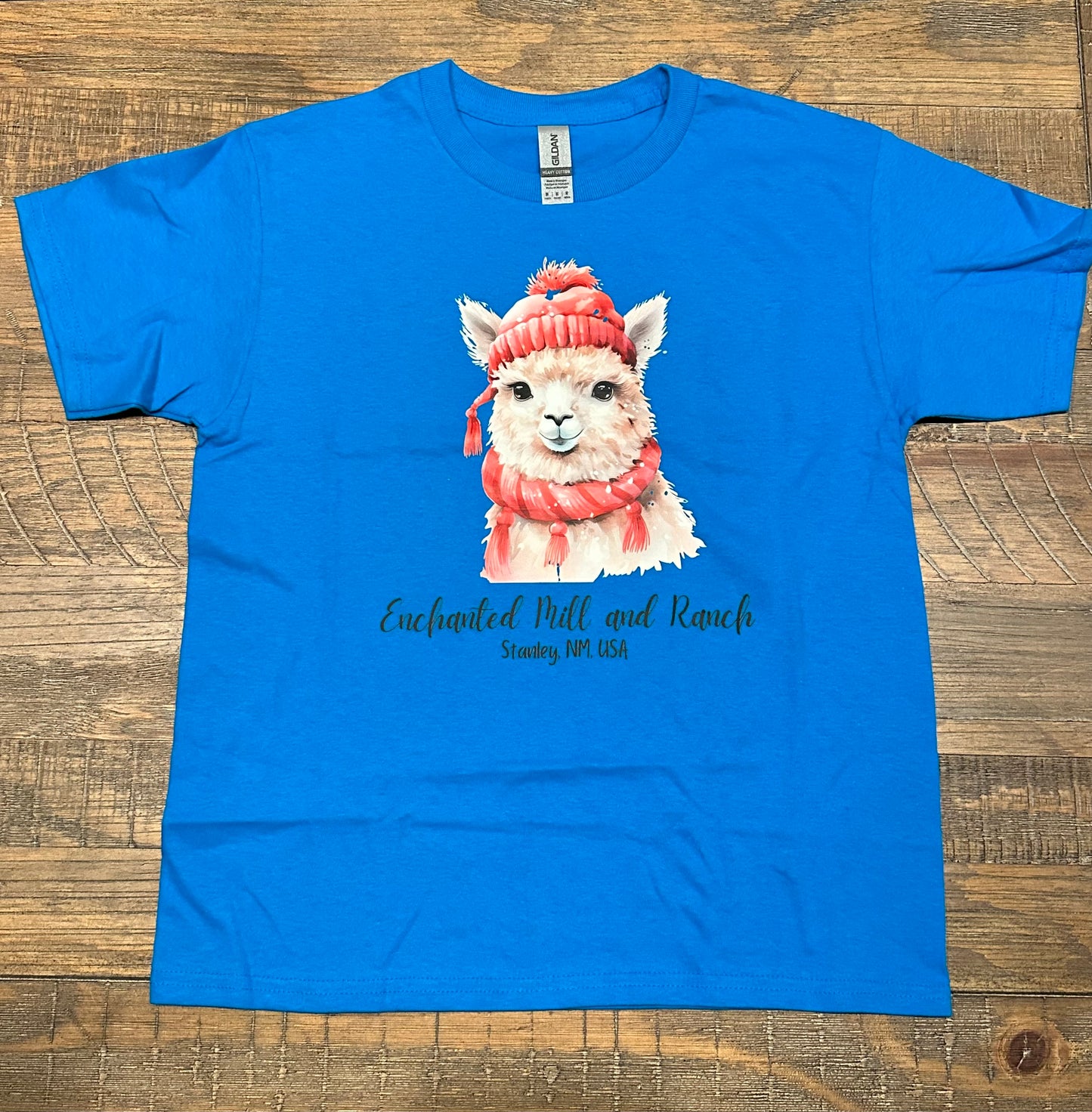 Youth T-Shirt Winter Alpaca Short Sleeve