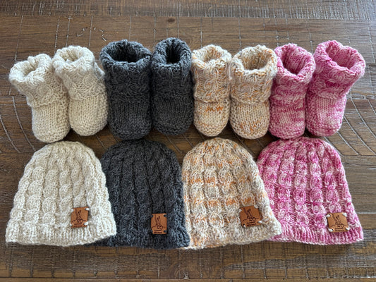 Baby Bootie and Hat Set