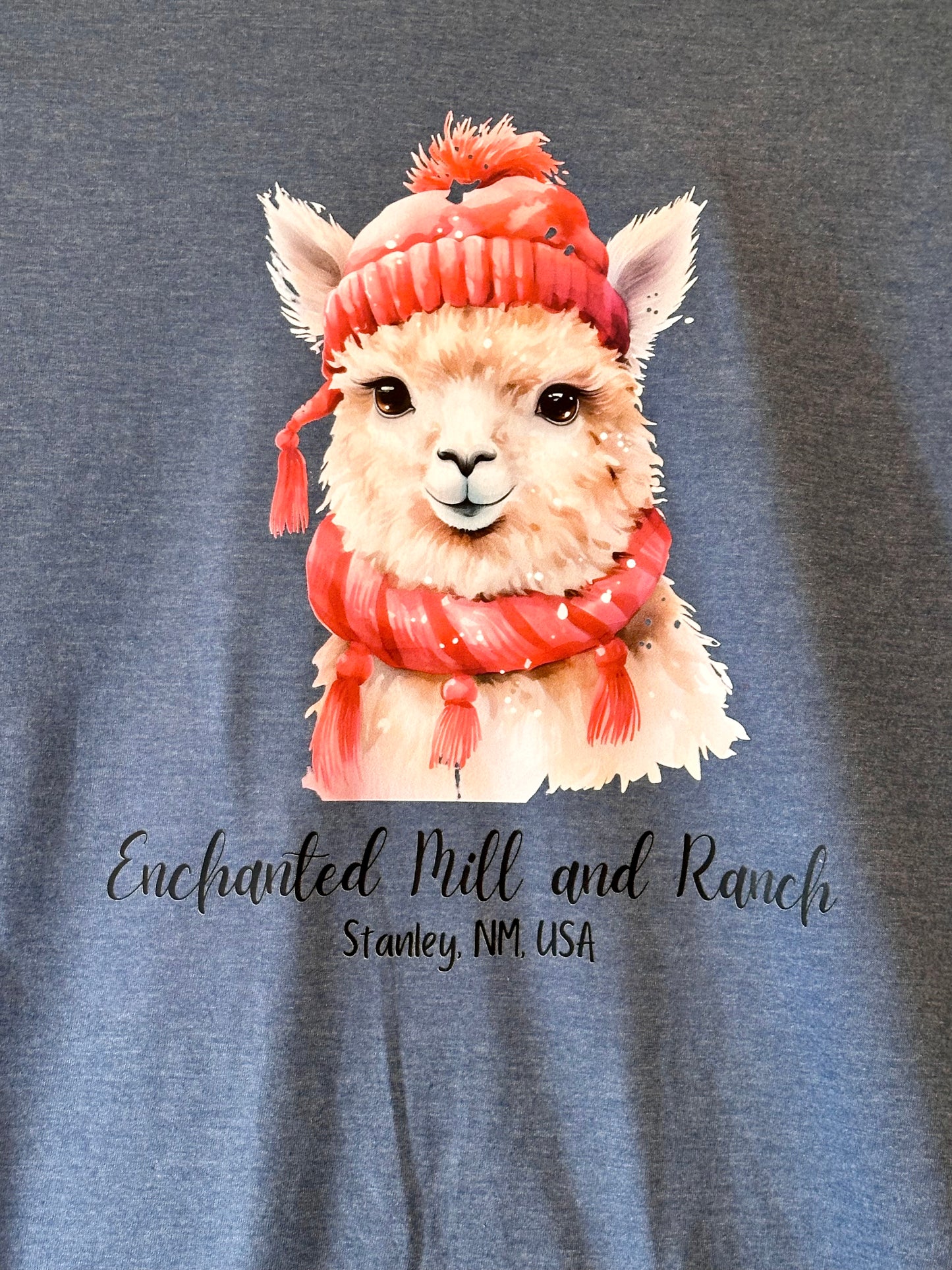 Adult T-Shirt Winter Alpaca Short Sleeve