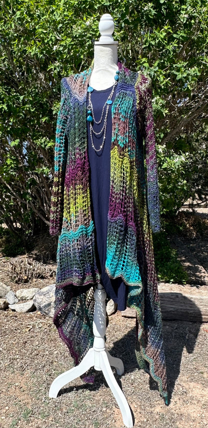 Lace Duster multi colored