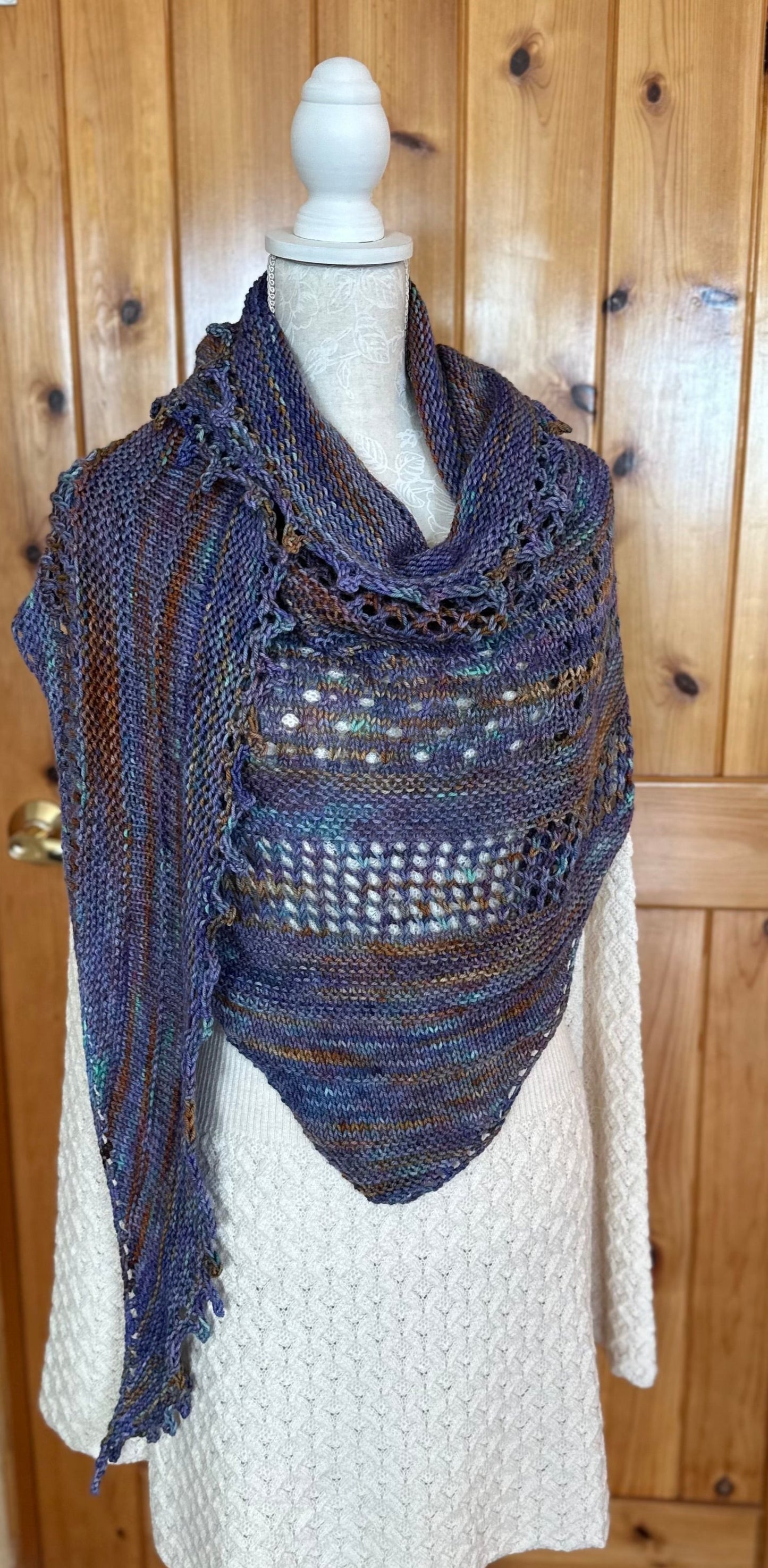 Shawl/Wrap/Lace Scarf in 'My Rusty Heart'