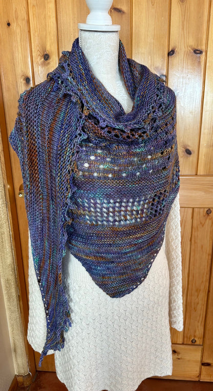 Shawl/Wrap/Lace Scarf in 'My Rusty Heart'