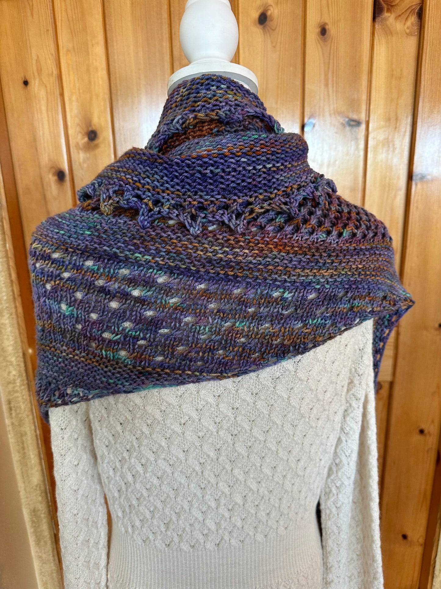 Shawl/Wrap/Lace Scarf in 'My Rusty Heart'