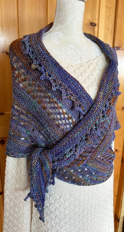 Shawl/Wrap/Lace Scarf in 'My Rusty Heart'