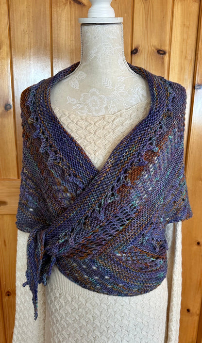 Shawl/Wrap/Lace Scarf in 'My Rusty Heart'