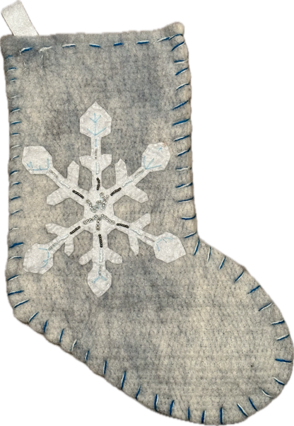 Christmas Stocking-Snowflake