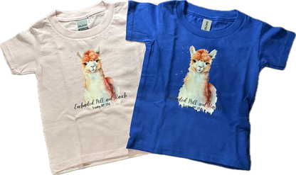 Toddler T-Shirt Watercolor Alpaca Short Sleeve