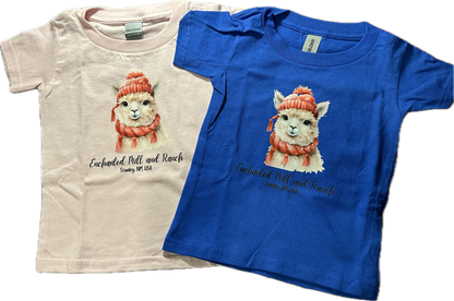 Toddler T-Shirt Winter Alpaca Short Sleeve