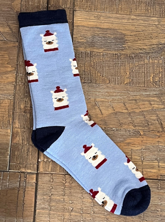 Socks-Alpaca Holiday Unisex Socks
