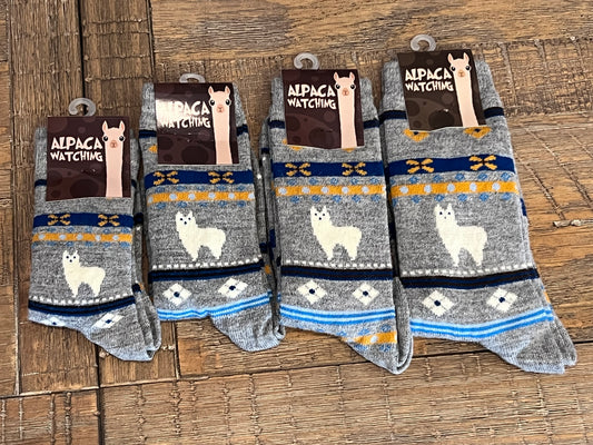 Socks-Alpaca Watching Socks