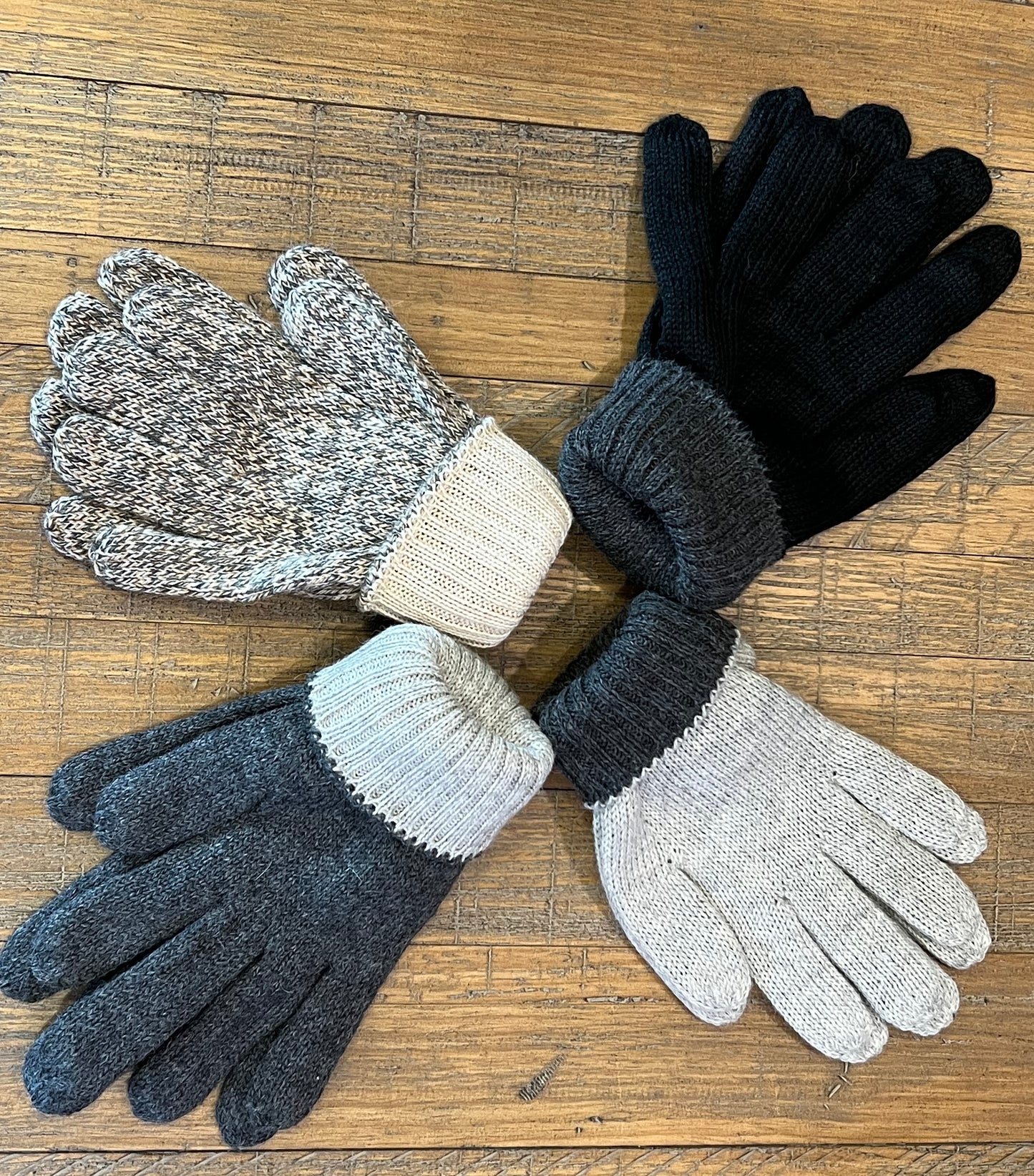 Gloves-Iditarod 100% Alpaca Double-Thick Reversible Gloves